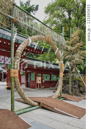 大國魂神社　神社　茅の輪 　夏越祓 　夏越の祓　厄払いけ 115895655
