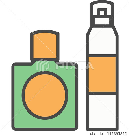 Perfume gel before and after shaving vector icon 115895855