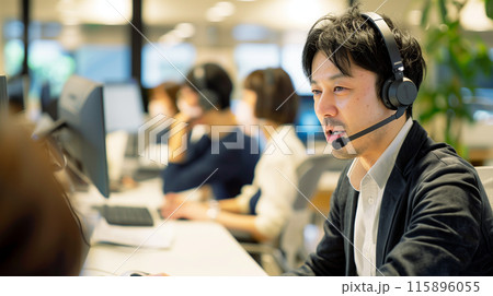 日本のコールセンター 115896055