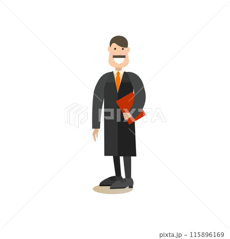 Law court people vector illustration in flat style Law court people vector illustration in flat style 115896169