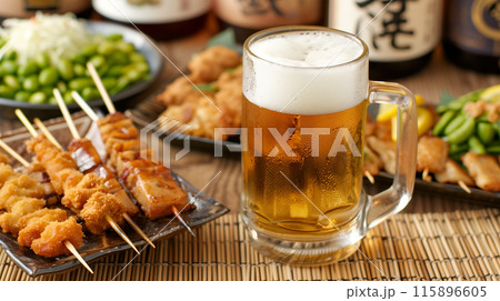 居酒屋料理の美味しい盛り合わせ 115896605