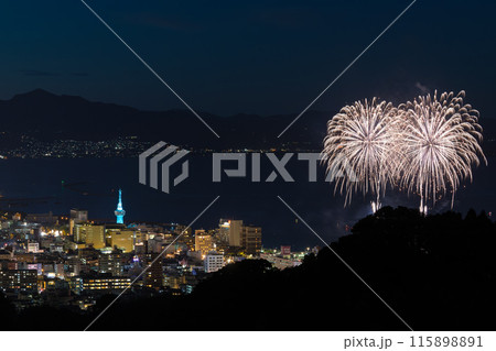 別府の夏花火（大分県別府市） 115898891