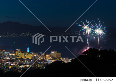 別府の夏花火（大分県別府市） 115898892