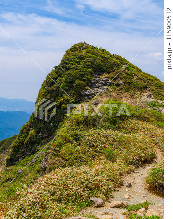 群馬県・初夏の谷川岳山頂トマノ耳 群馬県・初夏の谷川岳山頂トマノ耳 115900512