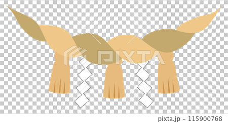 しめ縄のイラスト 115900768