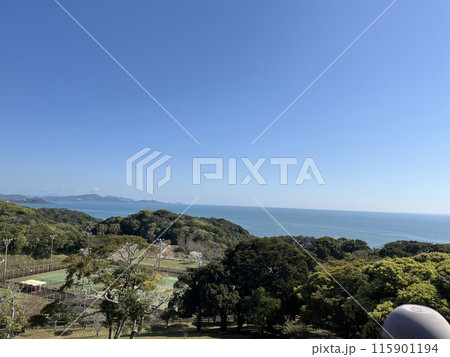 高台から見た海 高台から見た海 115901194