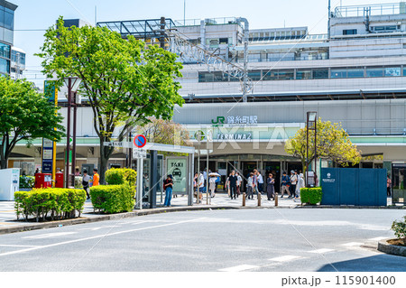 【東京都】爽やかな新緑が綺麗な錦糸町駅 【東京都】爽やかな新緑が綺麗な錦糸町駅 115901400