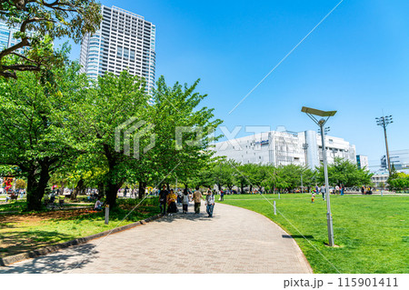 【東京都】爽やかな新緑が綺麗な錦糸公園 115901411
