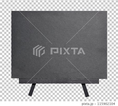 Easel and black paper 115902104