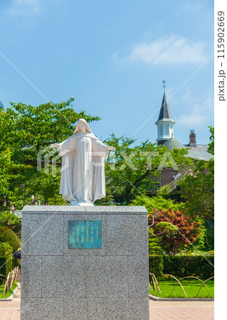 「北海道」トラピスチヌ修道院の風景　函館市 115902669
