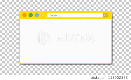 ウェブ検索のフレームのイラスト 背景透過バージョン ウェブ検索のフレームのイラスト 背景透過バージョン 115902858