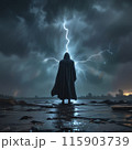 雷と男性 115903739