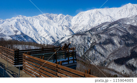 白馬岩岳スノーフィールド　ゲレンデ風景 115904005