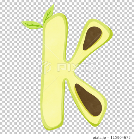 Avocado font K Uppercase Avocado font K Uppercase 115904673