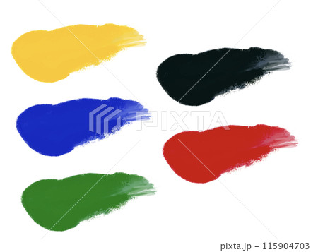 絵の具（5色）塗り広げ 115904703