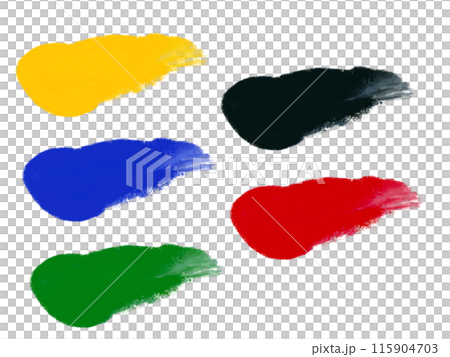 絵の具（5色）塗り広げ 115904703