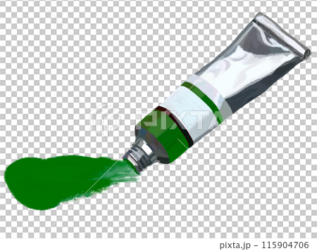 Paint tube (green) spread Paint tube (green) spread 115904706