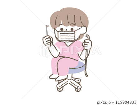 歯科医の女性のイラスト 歯科医の女性のイラスト 115904833