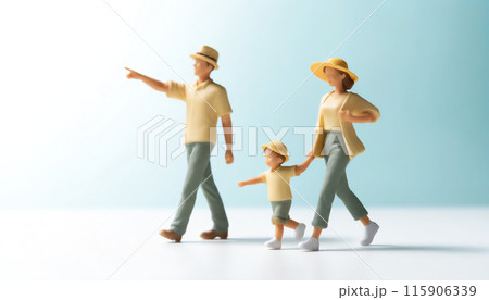 家族でお出かけ、仲良しファミリー 115906339