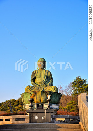 《愛知県》犬山市成田山の新生大仏と青空 《愛知県》犬山市成田山の新生大仏と青空 115906820