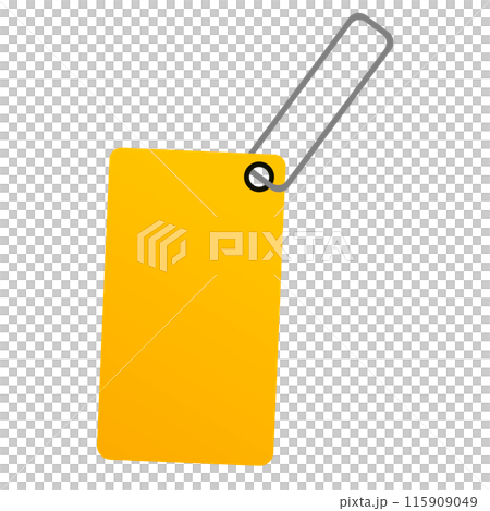 yellow sale tag 115909049