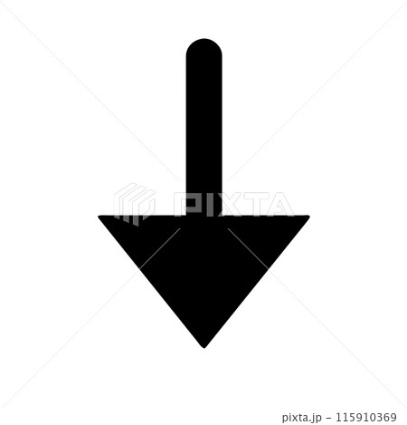 black down arrow icon 115910369