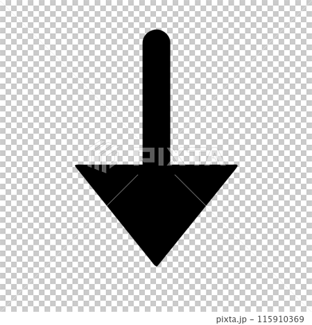 black down arrow icon 115910369