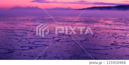 北海道常呂海岸朝焼け 北海道常呂海岸朝焼け 115910468