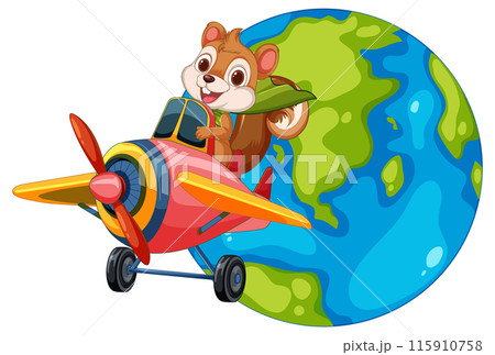 Squirrel Flying Around the World 115910758