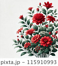 赤い花束 115910993