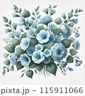 水色の花束 115911066