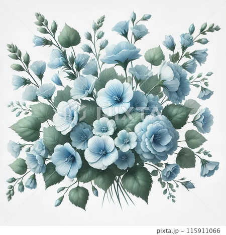 水色の花束 水色の花束 115911066