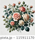 バラの花束 115911170