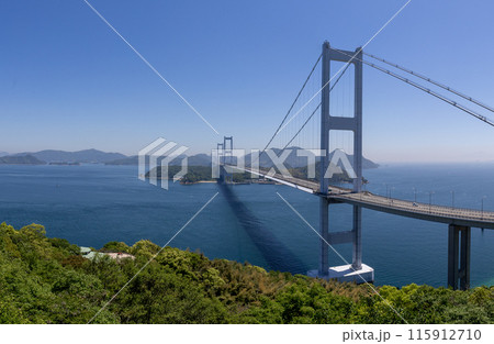 糸山展望台から見た来島海峡（しまなみ海道） 115912710