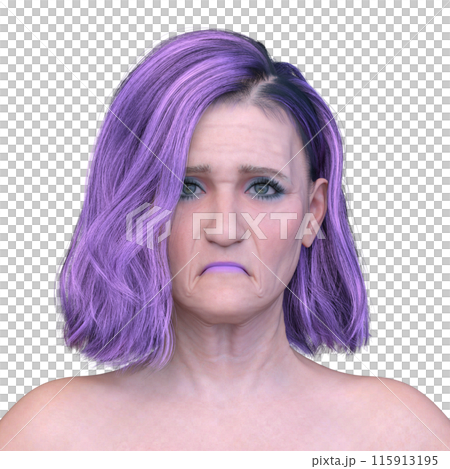 老婦人の顔アップ 老婦人の顔アップ 115913195