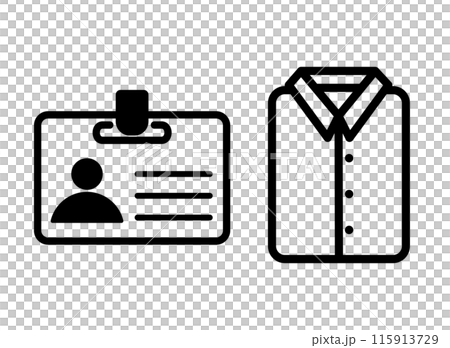 ユニフォーム　社員証　アイコン 115913729