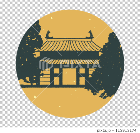 水戸城跡 茨城県 イラスト素材 115915174