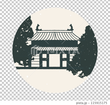 水戸城跡 茨城県 イラスト素材 115915175