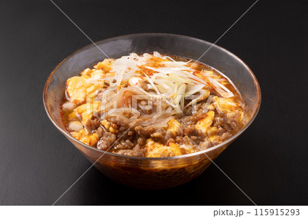 甘辛挽肉と炒り卵の冷麺 甘辛挽肉と炒り卵の冷麺 115915293