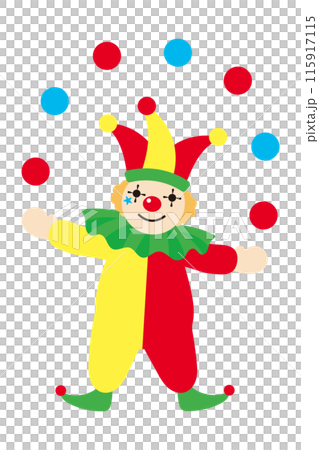 かわいいピエロのイラスト素材 [115917115] - PIXTA