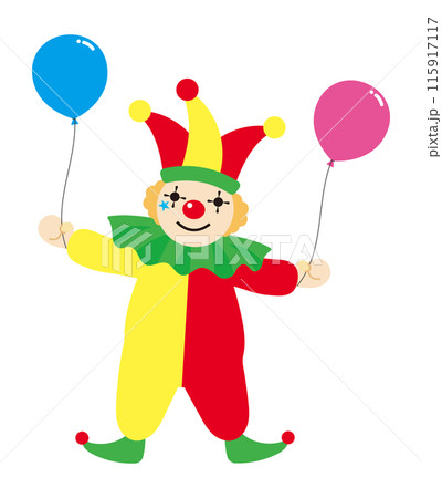 風船を持つピエロ 115917117