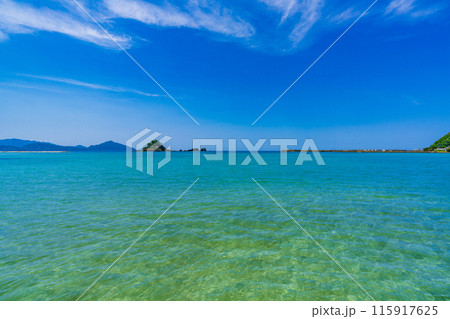 京都　丹後半島　初夏の海岸風景 115917625