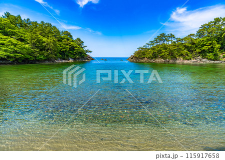京都 丹後半島 初夏の海岸風景 京都 丹後半島 初夏の海岸風景 115917658