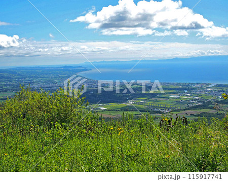 噴火湾を有珠山より望む【北海道壮瞥町】 115917741