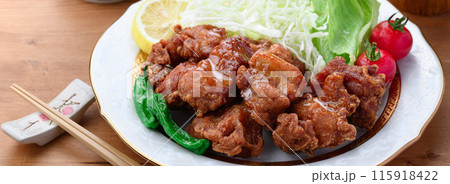 鶏の唐揚げ 鶏の唐揚げ 115918422