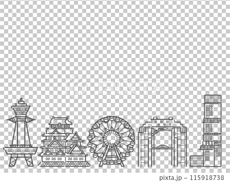 大阪建築背景圖 大阪建築背景圖 115918738