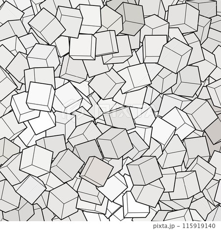 Gray background from cubes. Design element. Vector template. 115919140