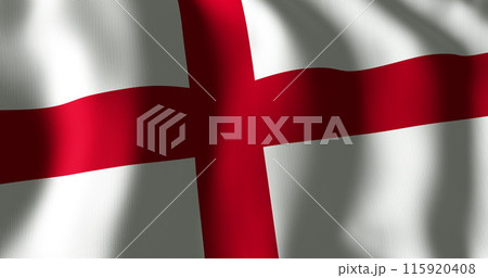 Image of waving flag of england 115920408