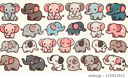 ゾウ イラスト ゾウ イラスト 115921913