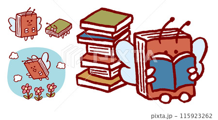 読書が大好きな本の虫 115923262